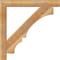 Ekena Millwork Balboa Block Rough Sawn Bracket w/ Offset Brace, Western Red Cedar, 6"W x 38"D x 38"H BKT0604X38X38BOA05RWR - alternate 4